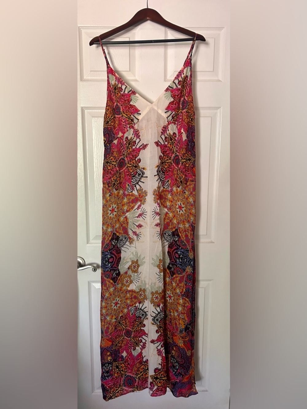 Free People Wildflower Print Maxi Slipdress, Size Medium (8-10)